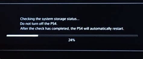 Step 2 Press and hold the power button on your PS4 console until you hear the second beep. . Ps4 checking system storage status stuck at 27